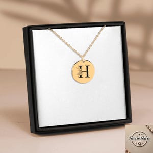 Collar con inicial floral personalizado – Colgante con letra H personalizado – Regalo de joyería con monograma para ella – Elegante cadena de oro o plata