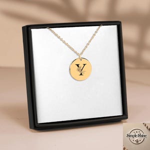 Collar con inicial floral personalizado – Colgante con letra Y personalizado – Regalo de joyería con monograma para ella – Elegante cadena de oro o plata