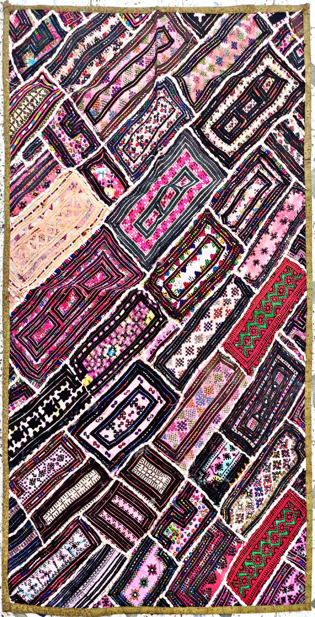 Vintage Balochi Embroidered Textile – Tribal Needlework Masterpiece - Etsy
