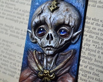 Gifts for book lovers - Unique bookmarks, book lovers gifts, skeleton, alien, oddities and curiosities, booktrovert, bookmark with tassel