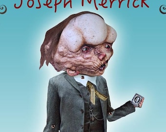 Muñeco de papel de Joseph Merrick: Rarezas articuladas del Hombre Elefante (Descarga digital)