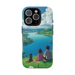 Japanischer Manga Anime Tough Case, iPhone 16 Pro Max, 15 Plus, 14, 13, 12, 11, XS, Samsung S25, S24, Pixel 9 Pro, 8