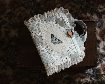 Quilted Bible Case | Cottagecore Bible Bag | Floral Book Sleeve | Christian Gift for Women | Bible Organizer | Vintage Floral Bible Case