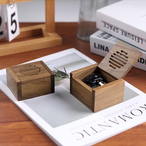 Christmas Gift Custom Hand-Cranked Winding Classical Music Box, Personalized Wood Music Box, Gifts for Her, Birthday Anniversary