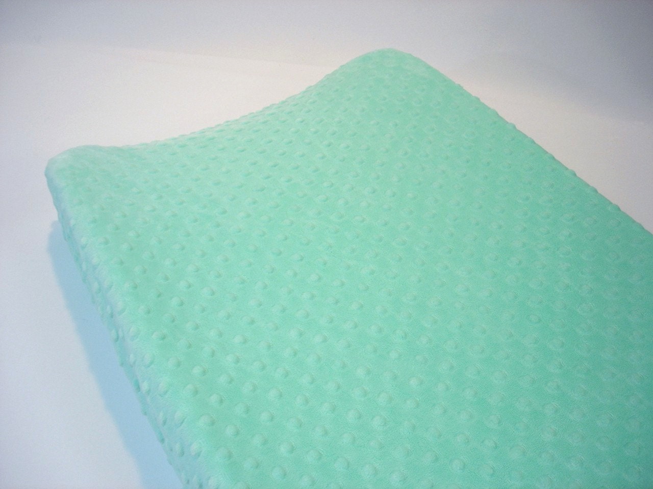 mint green changing pad cover
