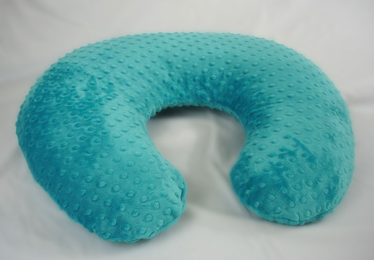 Teal Blue Boppy Pillow Cover Nursing Pillow Azure Etsy