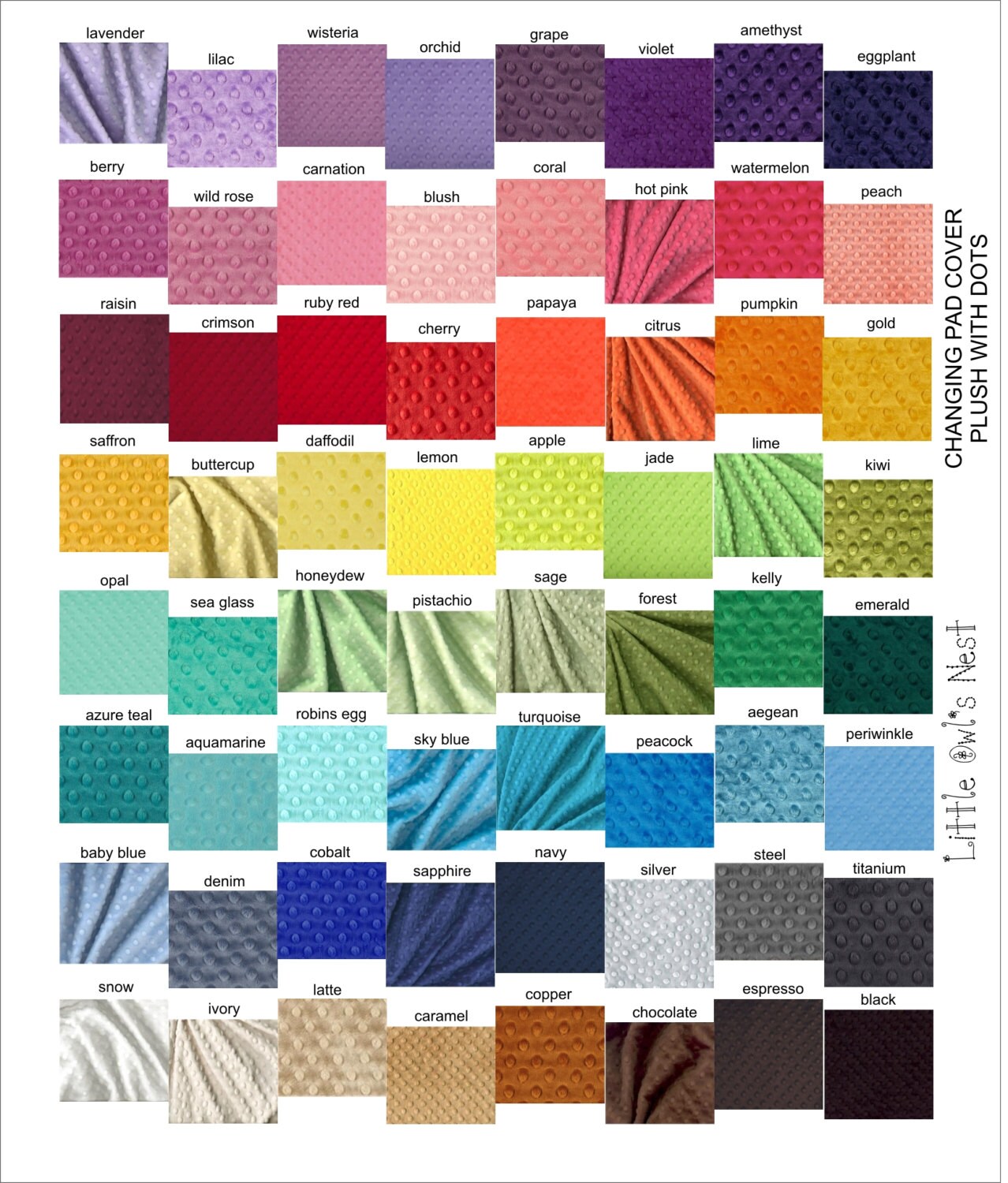 burnt orange changing pad cover