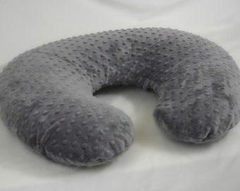 Steel Gray Nursing Pillow Cover