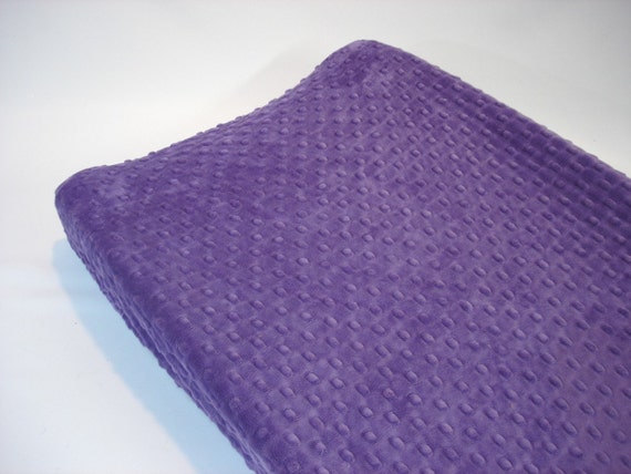 purple changing pad cover