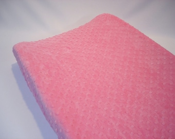 Carnation Pink Changing Pad Cover