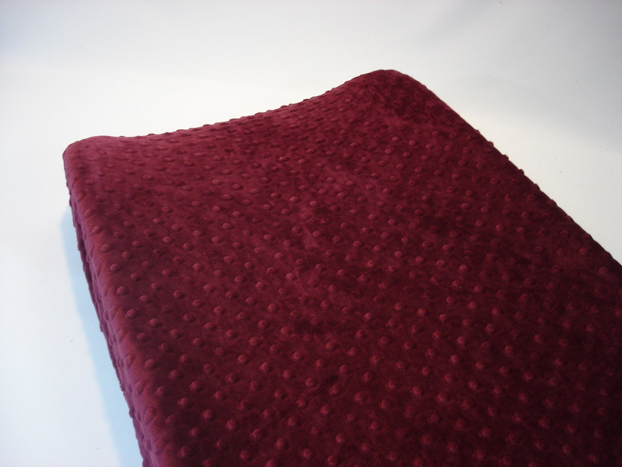 red changing pad cover