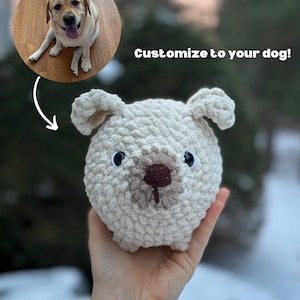 Custom Crochet Dog, Custom Stuffed Dog, Crochet Pet Memorial, Look Alike Dog, Personalized Dog, Gift for Dog Lovers, Custom Stuffed Animal
