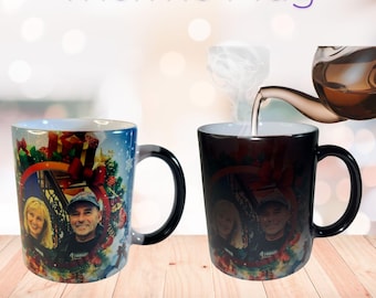 Personalized Thermo Mug Gift | Custom Heat-Activated Photo Mug | Magic Mug with Custom Photo & TextCustom | Coffee Mug | Photo Mug