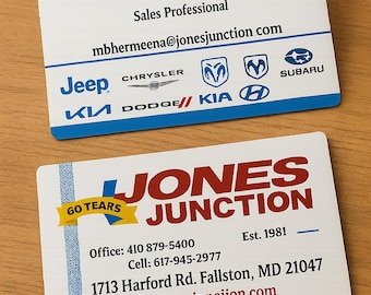 Personalized Business Card | White Aluminum Metal | Elevate Your brand | Card For Business | Logo business card | Waterproof cards
