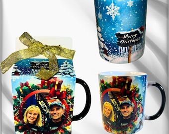 Personalized Photo Magic Mug with Gift Box: Heat-Activated Custom Cup