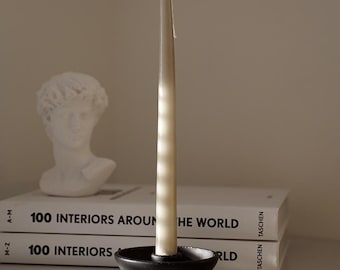 Minimalist candle holder, Simple candle stand, Modern candlestick, Elegant taper holder, Nordic votive holder