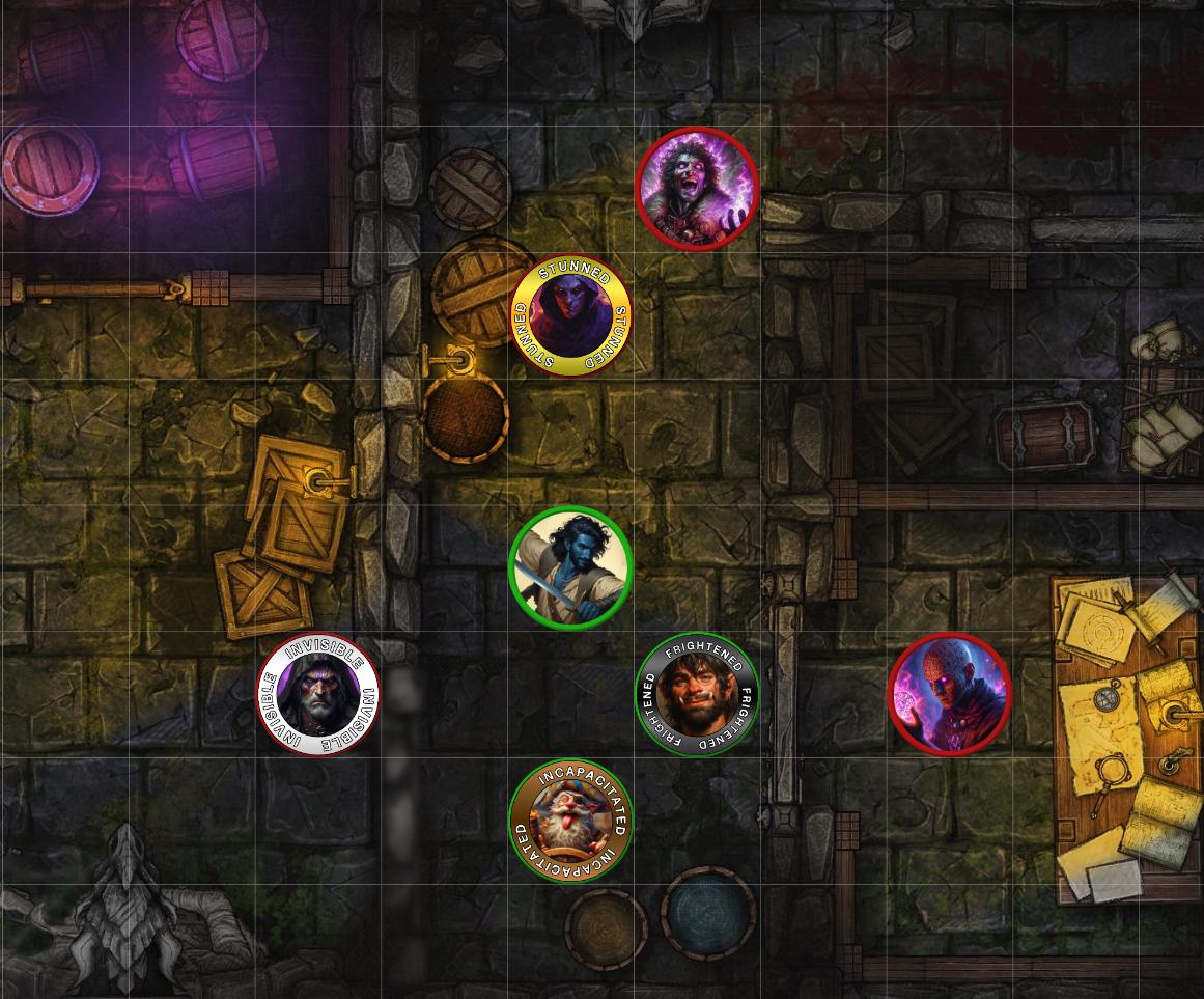 RPG & VTT Status Ring Tokens for Ttrpgs, Digital Downloadable Dnd ...