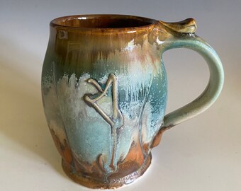 Porcelain Mug; Pottery Coffee Mug; Handmade Tea Mug