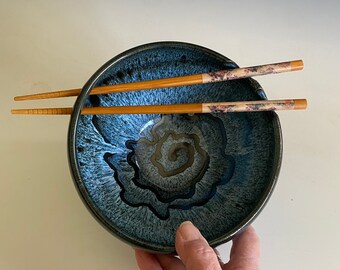 Pottery Ramen Bowl; Handmade Rice Bowl; Pho Bowl