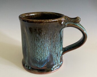 Handmade Coffee Mug; Pottery Cup; Stoneware Mug