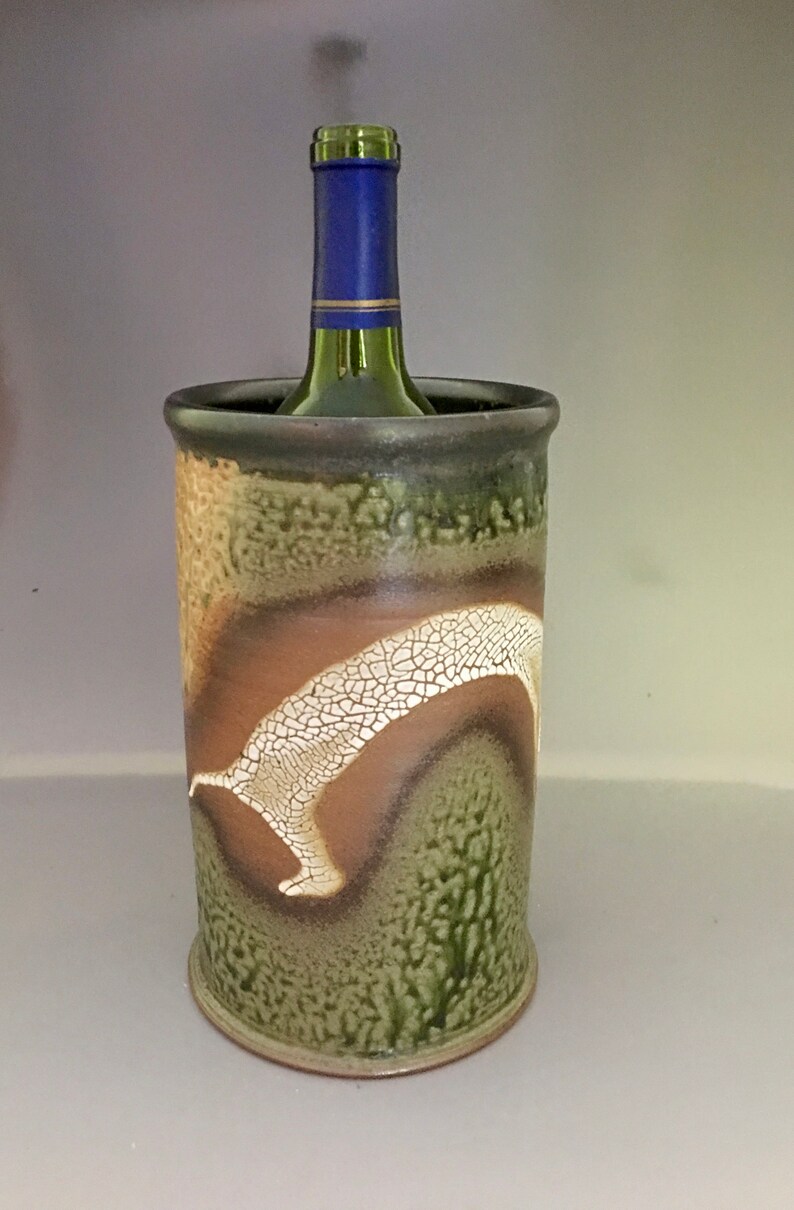 Pottery Wine Cooler Set Handmade Wine Set Etsy