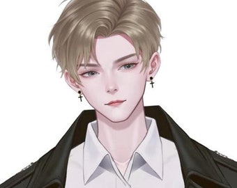 Live2d model: Blond hair boy –Vtuber Model FULLY RIGGED - Ready to use!