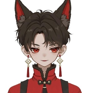 Live2d model: Little wolf boy –Vtuber Model FULLY RIGGED - Ready to use!