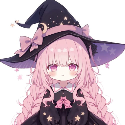 エルフ 小さな子猫の魔女さん ピンク 2点セット 小さな子猫の魔女さん