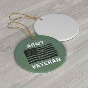 Army veteran ornament soldier Christmas ornament Veteran&#39;s Day gift retired veteran ornament veteran gift military gift, army Christmas