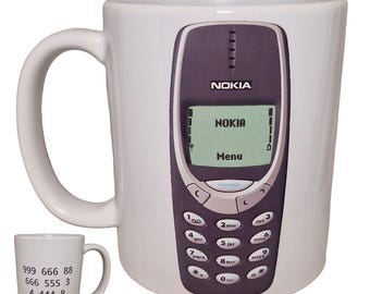You Old Git - Nokia 3310 Phone message- Retro mug for office or home , a Gift for Friends, Colleagues, Birthday Gift, Dad and Mum or Grandad