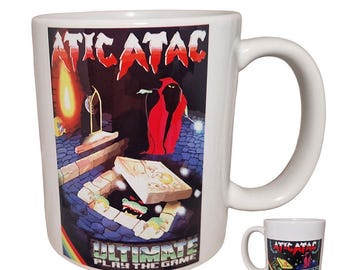 Atic Atac for ZX Spectrum - Retro home computer game mug is perfect for office or home, Gift for Friends, For Colleagues, Birthday, or Dad