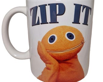 Zippy rainbow Zip It - 70s children's programme character -  Funny mug as a Gift for Friend Colleague perfect for work or home