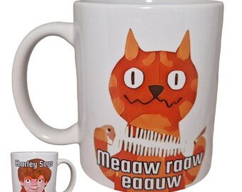 Charley Says you're a Twat - 70s cartoon public information characters -  Funny mug as a Gift for Friend Colleague perfect for work or home