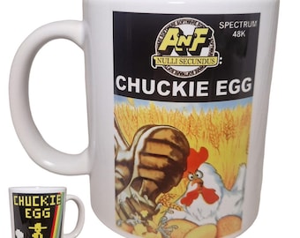 Chuckie Egg for ZX Spectrum - Retro mug is perfect as an office or home mug, a Gift for Friends, Gift For Colleagues, Birthday, Dad and Mum