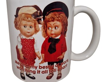 Work Besties Best Friends Mug - Funny mug for the office, as a Gift for your Work Best Friend, Gift For Colleagues, Gift For Co-workers