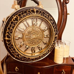 Retro Gold Clock Handbag | Boho | Bohemian | Trendy | Gift For Her | House Of Jax