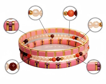 Tila Beaded Bracelet Stack | Waterproof Miyuki Glass Boho Jewelry