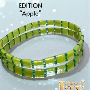 Miyuki Tila Beaded Bracelets | Green Beach Bracelet stack (Limited Edition)