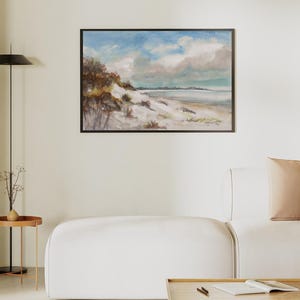 Decorative print watercolor landscape lansdscape