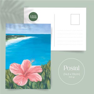 Cartes postales Cartes postales prêtes à imprimer avec des motifs de plage