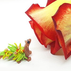 Swirly Vine Mini Sculpture One of a Kind OOAK Miniature Dragon