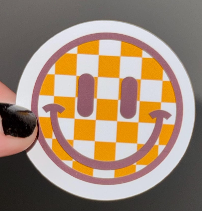 Smiley Face Custom Stickers - Etsy