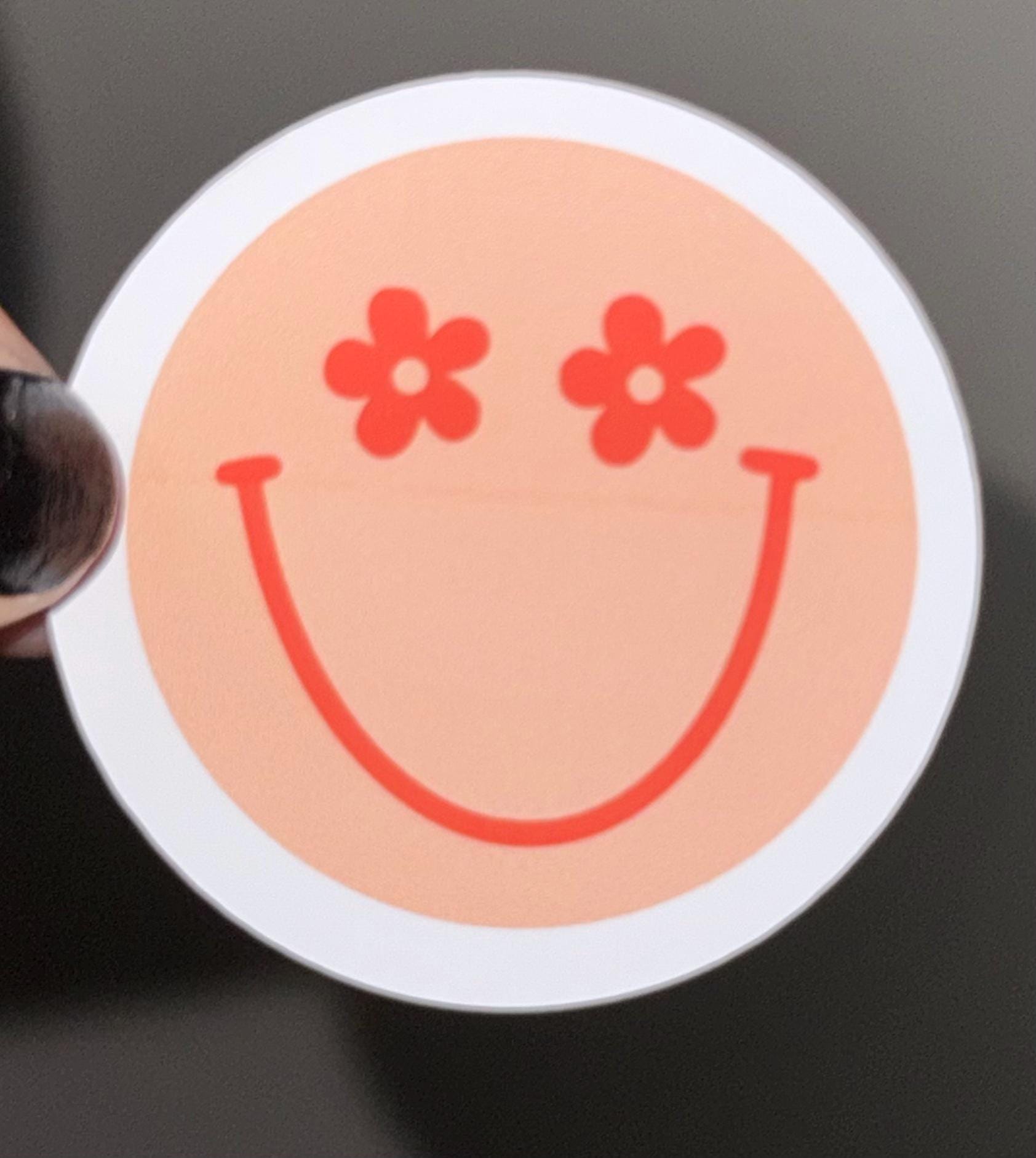 Smiley Face Custom Stickers - Etsy