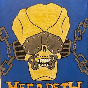 Vic Rattle Head mascot from Megadeth