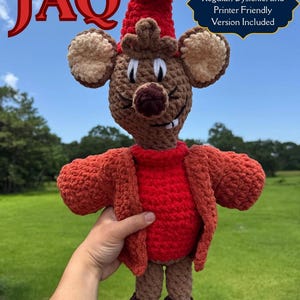 Jaq the Mouse Crochet Pattern | Crochet Pattern | Amigurumi Crochet | Cinderella Crochet Pattern | Crochet Plushie Pattern | Cute Crochet |