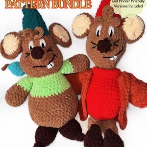 Gus Gus and Jaq Crochet Pattern Bundle | PDF Crochet Pattern | Crochet Pattern | Crochet Gift Idea | Digital Crochet | Amigurumi Pattern