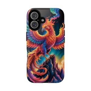Vibrant Phoenix Phone Case: 3D Wrap, Impact Resistant