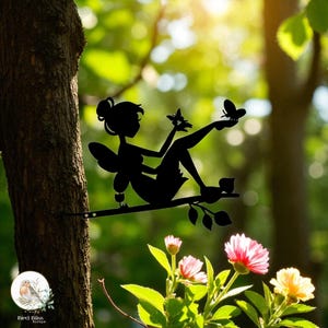 Metal Fairy Silhouette Wall Decor: Garden Art, 6 Poses