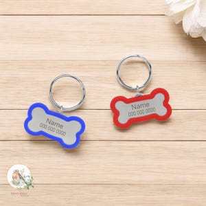 Médaille d'identité pour chien en gel de silice personnalisée, Médaille d'identité pour chien personnalisée, Nom et numéro personnalisables, Acier et silicone, Médaille colorée pour collier d'animal de compagnie