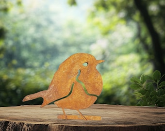 Rustic Metal Bird Silhouette, Outdoor Garden Decor